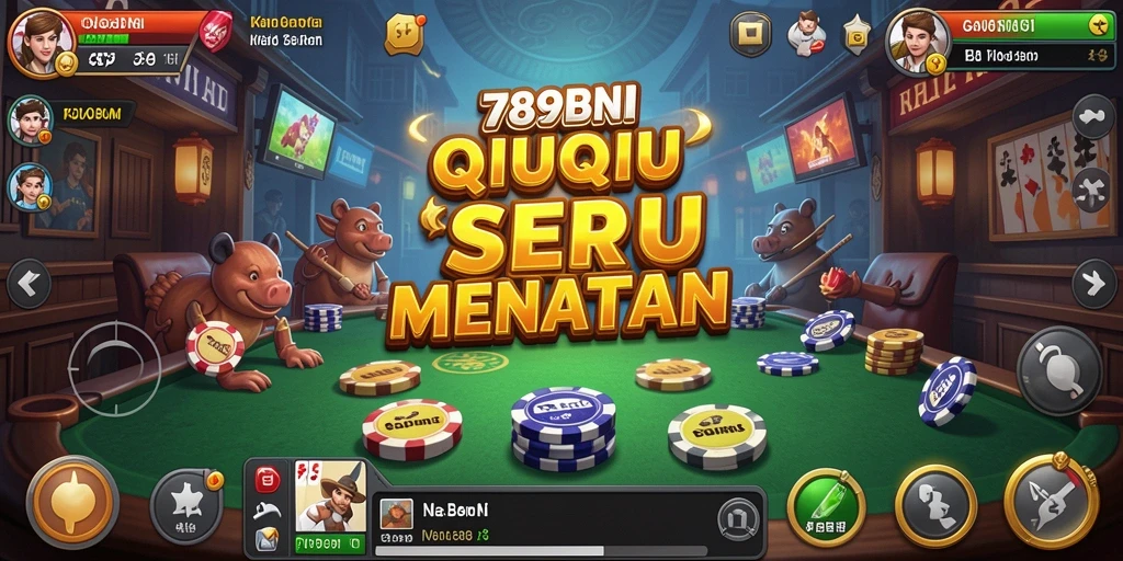 Tampilan gameplay QiuQiu yang menarik dan mendebarkan.