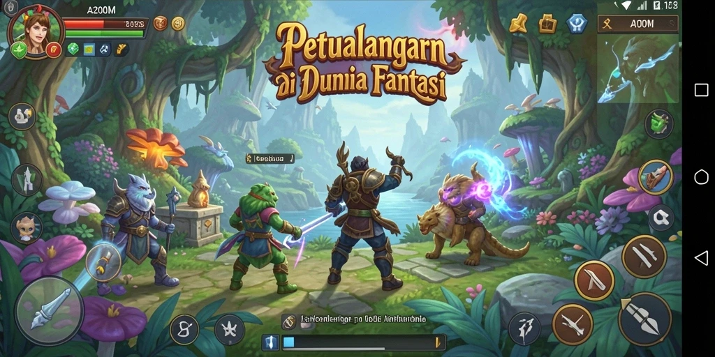 Menampilkan aksi seru dari gameplay A200M yang penuh petualangan.