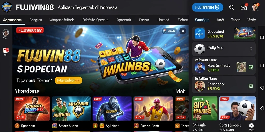 Tampilan utama FUJIWIN88 yang menarik dengan pilihan olahraga lengkap.