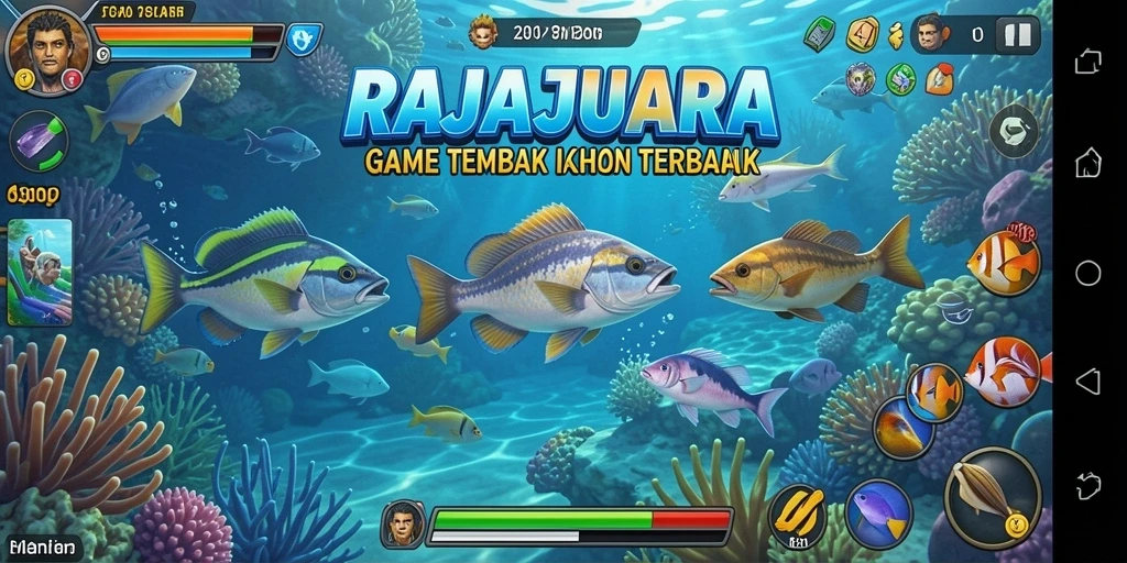 Gameplay seru menangkap ikan di RAJAJUARA.