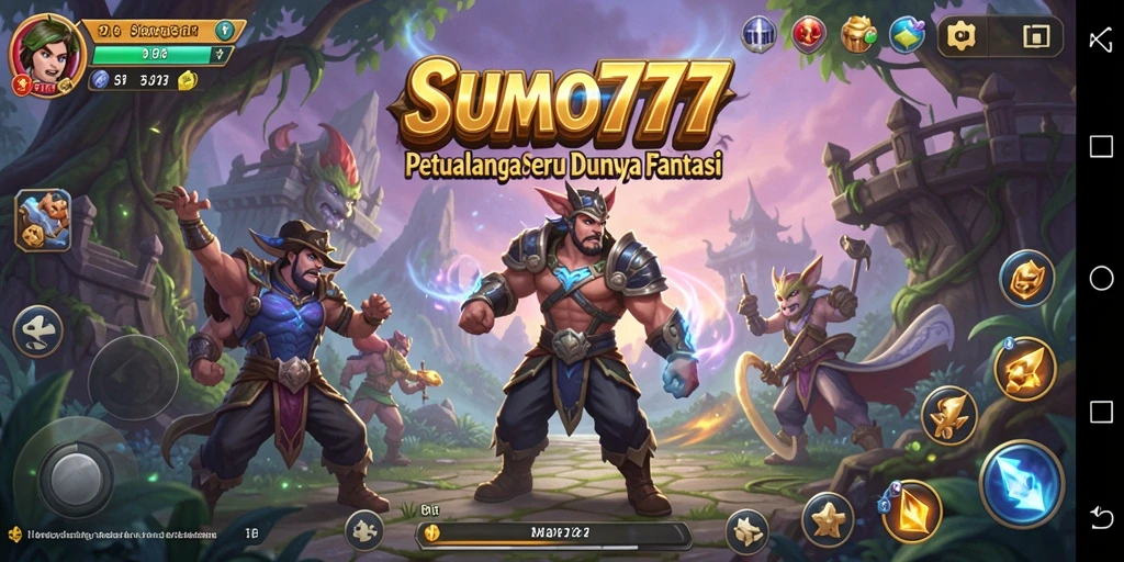 Screenshot gameplay SUMO777 menampilkan momen petualangan yang seru.