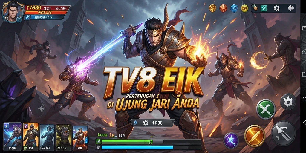 Tangkapan layar TV888 menggambarkan aksi pertarungan yang intens dan mengasyikkan.